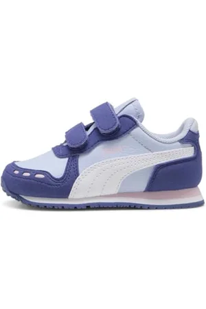PUMA Unisex Baby Cabana Racer SL 20 V INF Sneaker, COOL Weather White-Blue Crystal-Rose Mauve, 21 EU