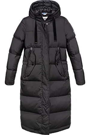 Dolomite Damen Abrigo WS 76 Fitzroy Coat, Black, XXL