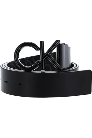 Calvin Klein ADJ/REV CK METAL BOMBE MONO 35MM Verstellbarer/umkehrbarer Gürtel Herren, Schwarz (Ck Black Smooth/Classic Mono), 105