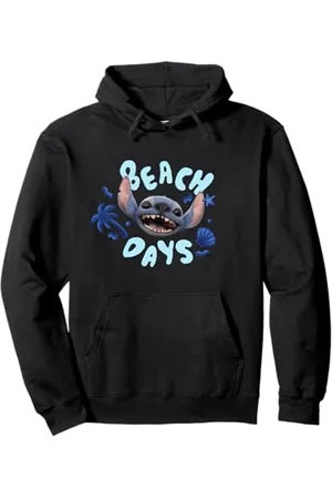 Disney Lilo & Stitch Beach Days Big Stitch Face Logo Pullover Hoodie