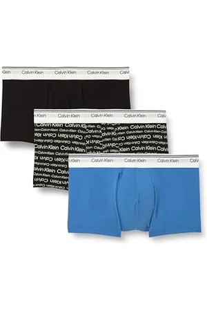 Calvin Klein LOW Rise Trunk 3PK 000NP2765ABLACK (Black/Wrapped Logo_Black/Regatta) M