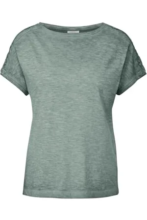 CECIL NOS GMD Button Shoulder T-Shirt XS
