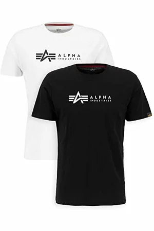 Alpha Industries Herren Alpha Label T 2 Pack T-Shirt, , S (2er Pack)
