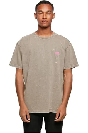 Merchcode Herren Mp0007336-flamingo Acid Washed Heavy Oversized Tee T-Shirt, , L EU
