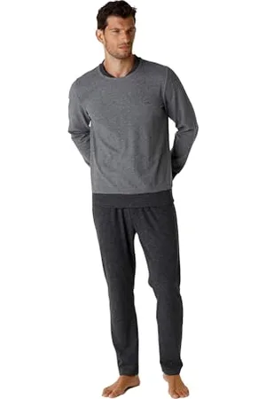 LVB Herren Lungo Girocollo In Interlock Garzato Pyjamaset, , M