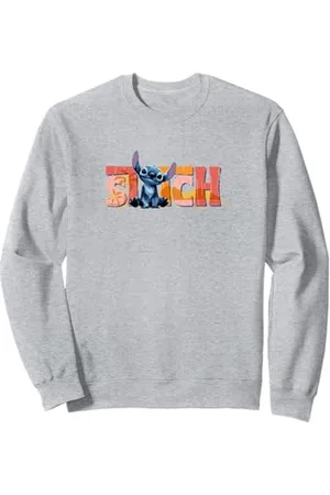 Disney Lilo & Stitch Cute Stitch Sitting Logo Sweatshirt