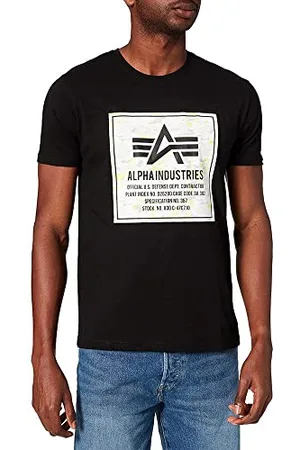 Alpha Industries Herren Block T-Shirt, , S