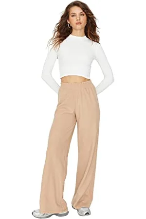 Trendyol Damen Herren Hoher Bund Jogginghose Sweatpants, , XS EU
