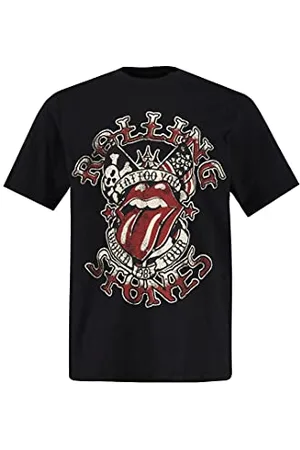 JP 1880 Herren, Bandshirt, Halbarm, Rolling Stones T-Shirt, , 3XL