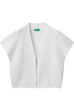 Benetton Mädchen und Jungen Cardigan M/L 1336c601r Strickjacke, , 130 cm