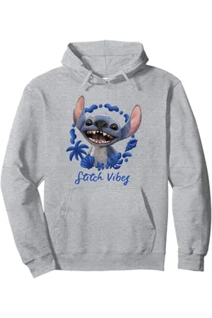 Disney Lilo & Stitch Stitch Vibes Cute Face Portrait Pullover Hoodie