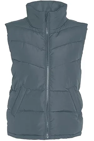 Noisy May Puffer Weste Wattierte Stepp Übergangsjacke ohne Kapuze Basic ohne Ärmel NMDALCON, Farben: ,Größe Damen:M