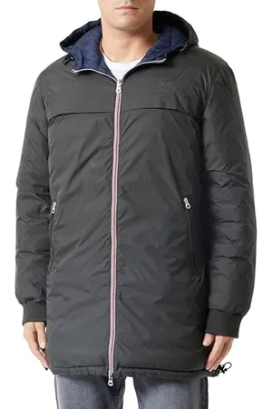 Schott NYC Herren Riverso2 Jacke, Khaki/Navy, S