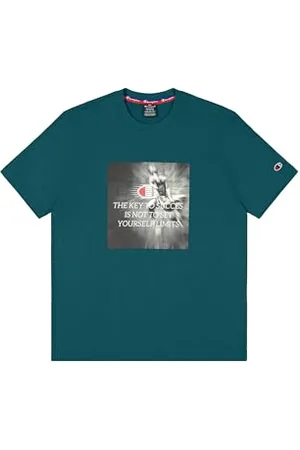 Champion Herren Legacy Modern Sport (220374) -Pro Jersey (220gr) Graphic Ss Crewneck T-Shirt, , L