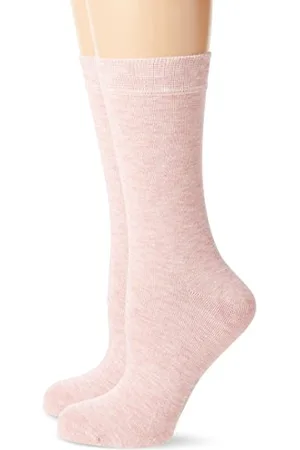 Camano Damen Socken 3514, 2er Pack, Pink (Silver Rose Mel. 0073), 39/42, 2er Pack
