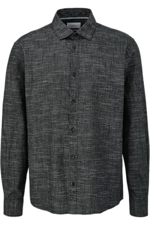 QS by s.Oliver Herren Hemd, Regular fit Black, S