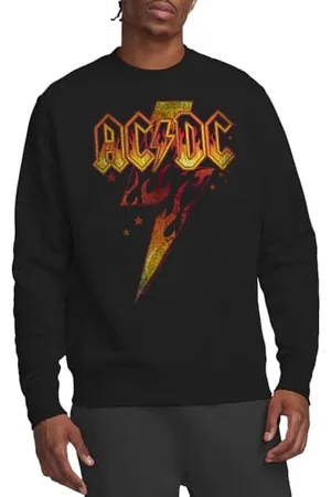 AC/DC Unisex Fire Bolt Crew Sweatshirt, , L