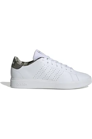 adidas Herren Advantage Base 2.0 Shoes Schuhe, Cloud White/Cloud White/Olive strata, 38 EU