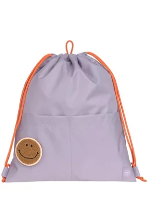 LÄSSIG Kinder Turnbeutel Sportbeutel wasserabweisend mit verstellbaren Tragekordeln/Mini String Bag lilac