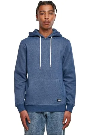 Urban classics Herren Basic Melange Hoody Kapuzenpullover, , M