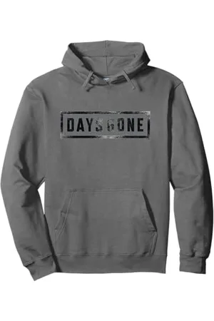 Playstation 3 Days Gone Iconic Distressed Big Chest Logo V2 Pullover Hoodie