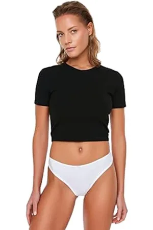 Trendyol Damen 3-packung Von Tangashöschen 3 s package of thong panties , Mehrfarbig, M EU