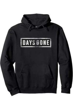 Playstation 3 Days Gone Iconic Distressed Big Chest Logo Pullover Hoodie