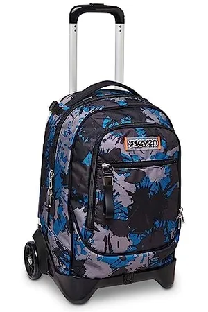 7 for all Mankind TROLLEY New Tech Chromo Fluid Boy, Rucksack mit Trolleyfunktion, Schulranzen mit Rollen, 3 in 1, Abnehmbarer Rucksack, ab 1. Klasse, für Schule, Gymnasium, Reisen&Freizeit, Mädchen&Jungen