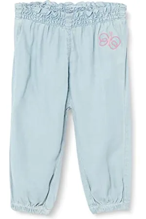 QS by s.Oliver Junior Baby Girls Jeans Hose, Loose Fit, Blue, 86