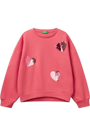 Benetton Mädchen und Jungen Maglia G/C M/L 3j68c10nx Sweatshirt ohne Kapuze, , 130 cm