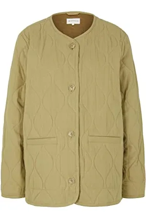 TOM TAILOR Damen Steppjacke mit Knopfleiste 1030081, , S