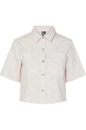 Pieces® Pcsalume Ss Denim Shirt