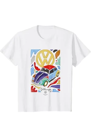 Volkswagen Kinder Käfer Fauvismus Bunte Kunst Kinder T-Shirt