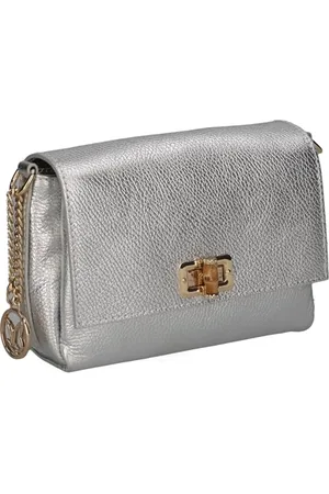 Caprice Damen 9-61004-43 Handtasche, Silver Metall