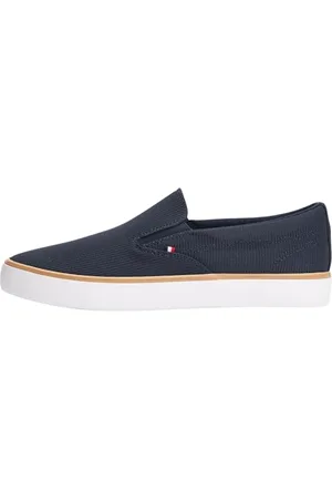 Tommy Hilfiger Herren Th Hi Vulc Core Ii Slipon Fm0fm05514 Low Top, Blue (Desert Sky), 40 EU