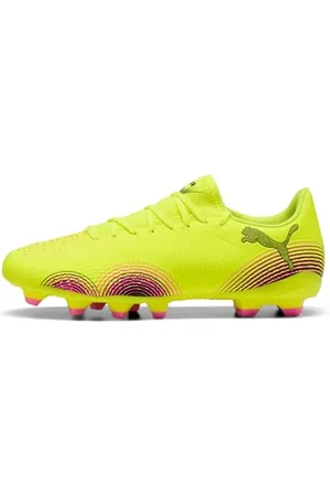 PUMA Unisex Future 8 Play FG/AG Fussballschuh, Yellow ALERT Black-Sun Struck, 39 EU