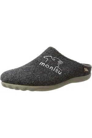 Manitu Home Herren 220247 Pantoffeln, (Anthrazit)