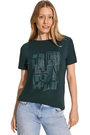 CECIL Damen B321923 T-Shirt mit Print, , Small