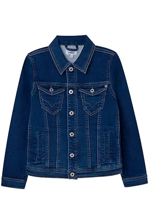 Pepe Jeans Jungen Jacken Legendary, Blau (Denim-JS0), 8 Jahre