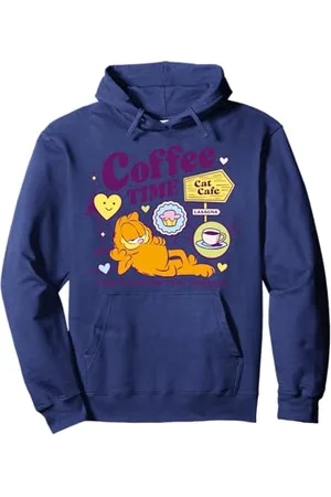 Garfield Coffee Time Katze Pullover Hoodie