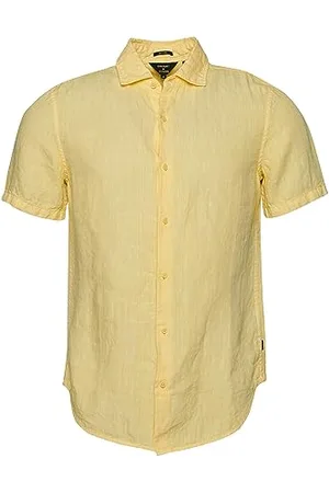 Superdry Herren Studios Casual Linen S/S Shirt Kapuzenpullover, , XXL