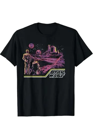STAR WARS R2-D2 & C-3PO Dark Landscape Portrait T-Shirt