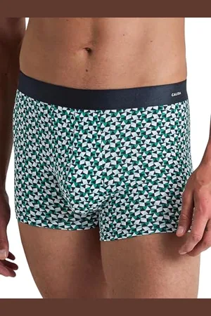 Calida Cotton Code Design Boxershorts Herren, weicher Elastikbund, Single Jersey, ohne Eingriff