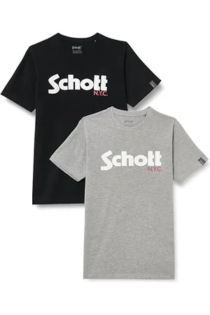 Schott NYC Herren Tspklogo T-Shirt, , S