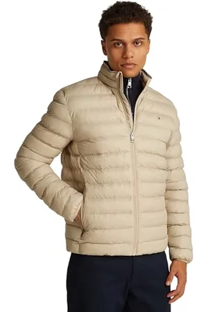 Tommy Hilfiger Herren Steppjacke Packable Recycled Jacket Relaxed Fit, Beige (Sandalwood), L