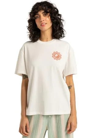 Billabong Damen Sunshine Living T-Shirt, Salzkristall, S