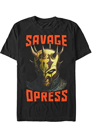 STAR WARS Unisex Savage Face Organic Short Sleeve T-Shirt, , XXL