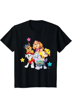 Paw Patrol Kinder - Marshall Rubble Chase Skye Everest Sterne T-Shirt