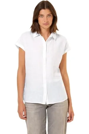 CECIL Damen B345376 Bluse, White, XXL