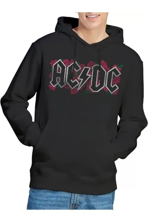 AC/DC Unisex Roses Logo Hoodie Kapuzenpullover, , XXL